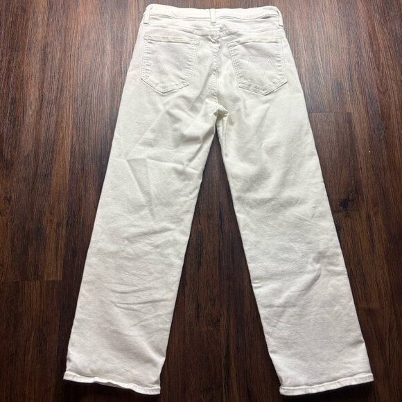 Mother The Rambler Zip Ankle Fairest of Them All Straight Jeans White Size 29 - Picture 2 of 13